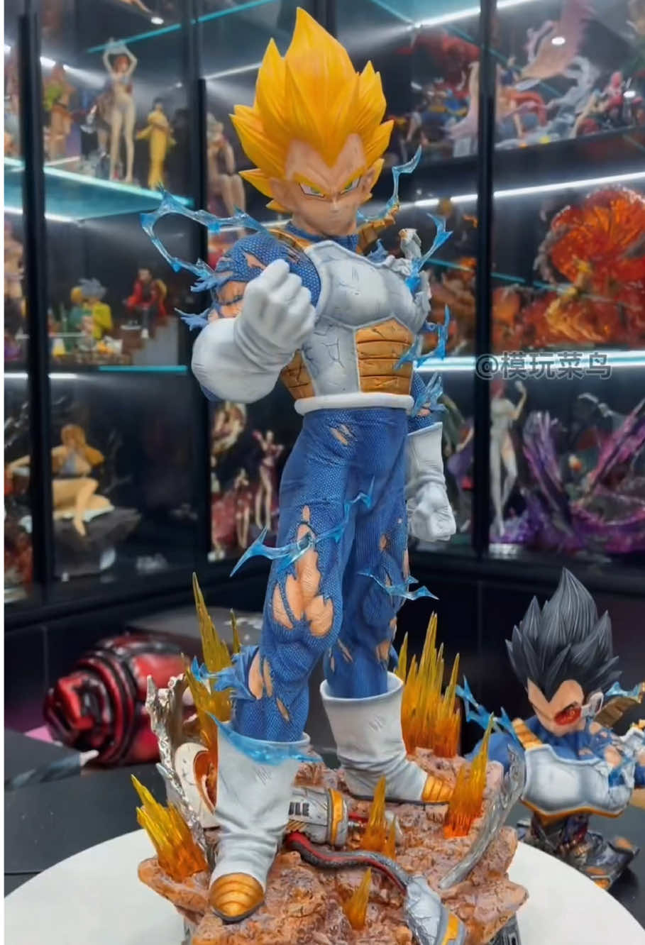 The Prince of all Saiyans, ready to claim his throne 👑🔥 #figure #animecollection #actionfigures #dragonball #vegeta 