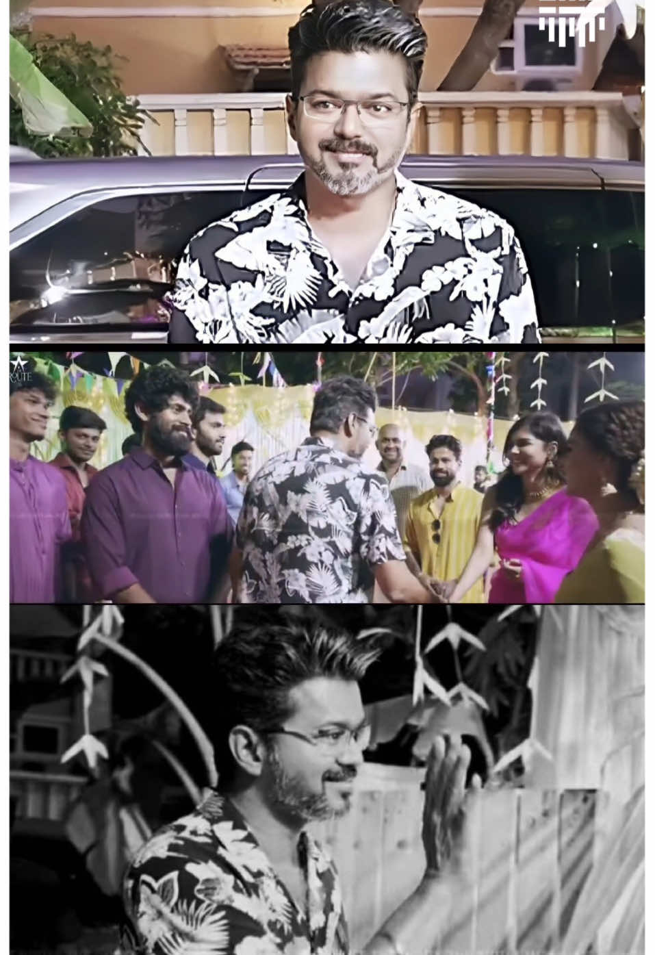 #Thalapathy69 look 🖤🔥 #ThalapathyVijay celebrated the festive season with #TheRoute team! 🌟 #thalapathy #mamithabaiju #poojahegde #beziquestreams #tamilcinema #pongal #happypongal #pongal2025 #kollywood #tamilmovie 