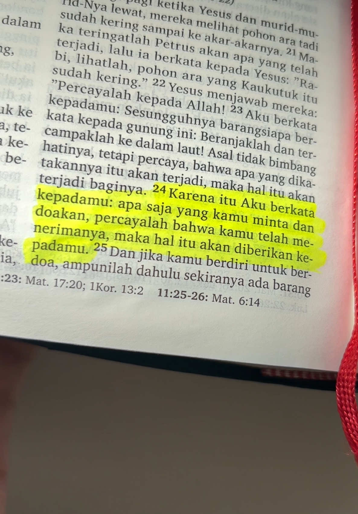 #ayatalkitab PercayaDanBerdoa 🙏 #JanjiTuhanNyata ✨ #DoaDanIman 💫 #Markus1124 #BerdoaDenganIman #KuasaDoa 🕊️ #PercayaDiberkati #ImanYangMengubah 💖 #DoaMenggerakkan #firmantuhanhariini 