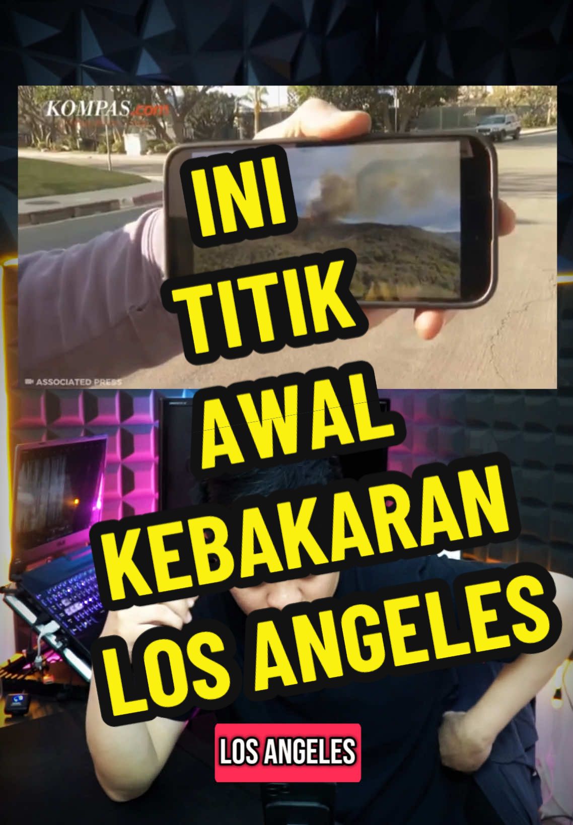 Ini di duga titik awal kebakaran hebat di Los Angeles #losangeles #kebakaranlosangeles #amerika #us #usa #usa🇺🇸 #fire #wildlife #wildlifephotography #fyp #fypage #fypシ゚ #fyppppppppppppppppppppppp 