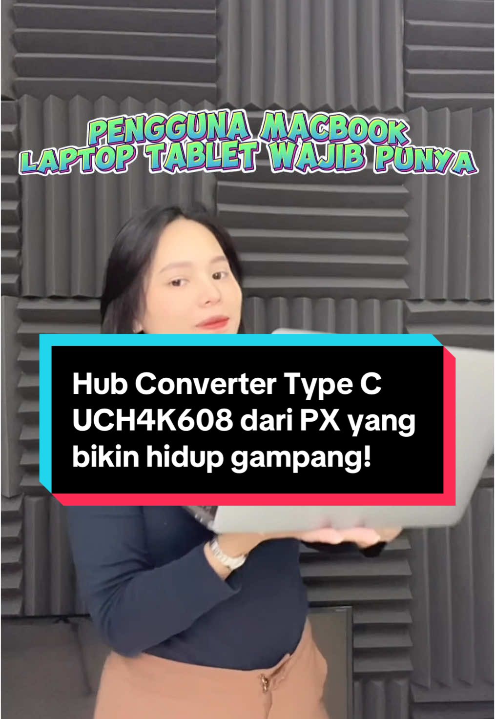 Laptop & Macbook kamu kekurangan port? Pilih hub converter Type C UCH4K608 dari PX yang bikin hidup gampang! Dengan 8 port lengkap bikin kamu lebih produktif 📷 #macbook #produktif #techtok #setup #converter #typec #rekomendasi