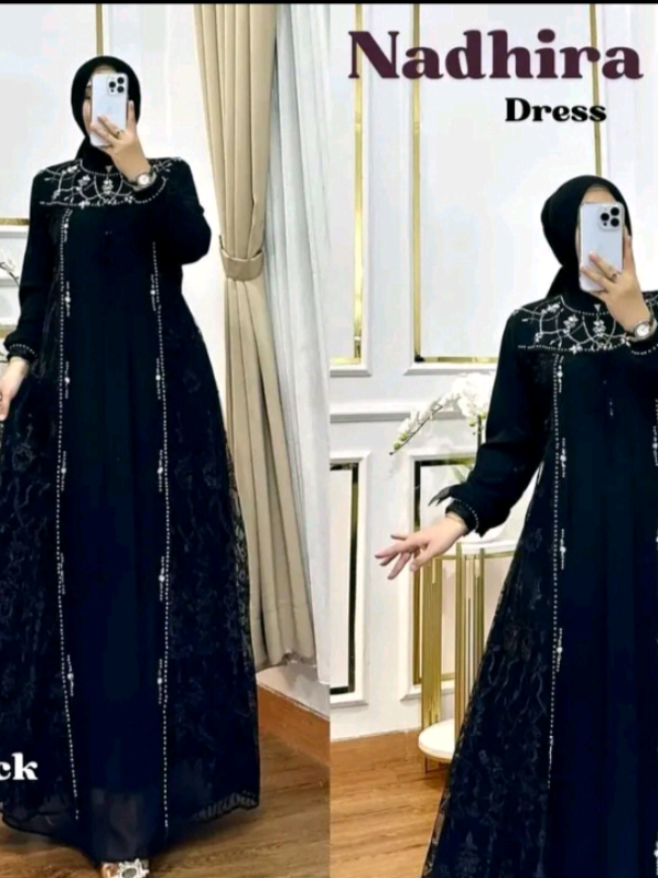 Nadhira Dress Gamis Mewah terbaru #gamis #gamiskekinian  #gamismewah #gamisviral 