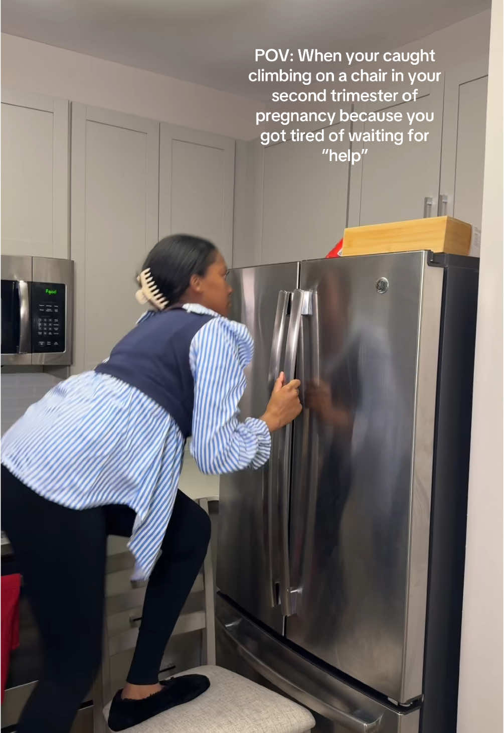 Oh sure now blame the pregnant woman.. I don’t have time to ask you twice 🥱🤷🏾‍♀️  #creatorsearchinsights  #pregnancyTikTok #pregnancyjourney  #pregnancyhumor  #24weekspregnant  #MomsofTikTok #momsover30