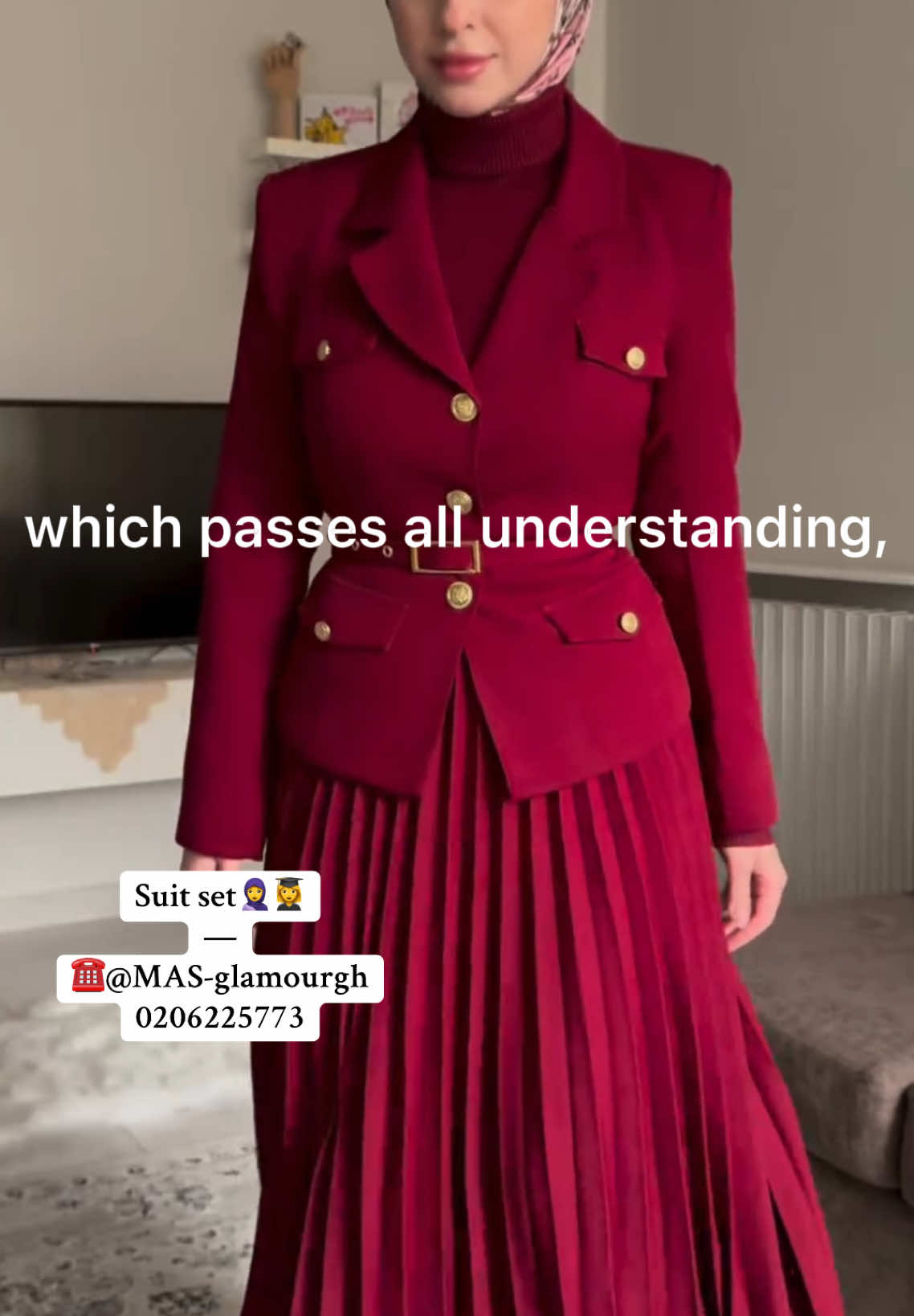 #skirtsuits  For purchase: dm on 0206225773 • • 📌 Brand: TURKEY  📌Size: 38 / 48 ——————- #abaya #fypシ゚ #modestwear #officewearforwomen #hijabigirloutfit #ModestFashion #masglamourgh1 #muslimwomen #tamaletiktokersofficial🇬🇭  #nigeriantiktok🇳🇬 