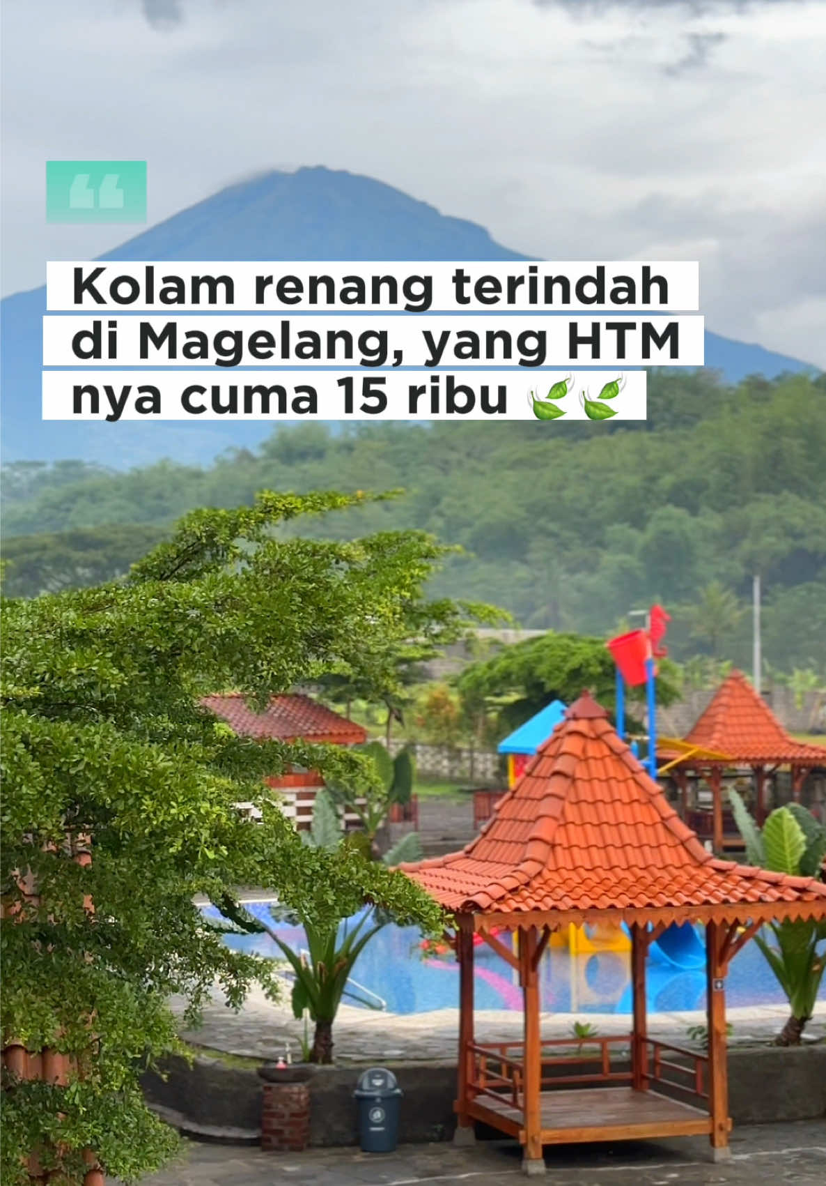 Kapan lagi renang ditemani view gagahnya gunung sumbing,merbabu dan merapi kalau ngga di linggarjati pool & cafe.buat kamu yang mau renang disini Waktu paling pas adalah pagi hari, karna viewnya benar-benar memanjakan banget 😍 Lokasi📍LinggarJati 3 Cafe & Swimming pool @linggarjati_joglo3  FREE TICKET MASUK UNTUK TAMU YANG BERMALAM DI @linggarjati_joglo  Google maps LinggarJati 3 Cafe & Swimming pool HTM 15k ⏰07.00 - 21.00 WIB #linggarjatijoglo #magelang #indonesia #wisataindonesia #jogjakarta #wisatajogja #sunrise 