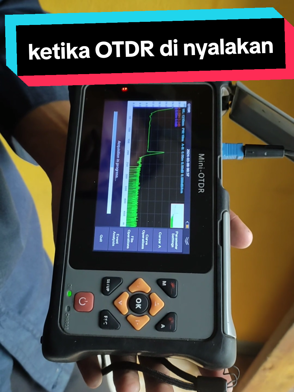 teknisi waipi #pejuangsinyal #pejuangredaman #teknisiwifi #wifi #kabelpedot#otdr 