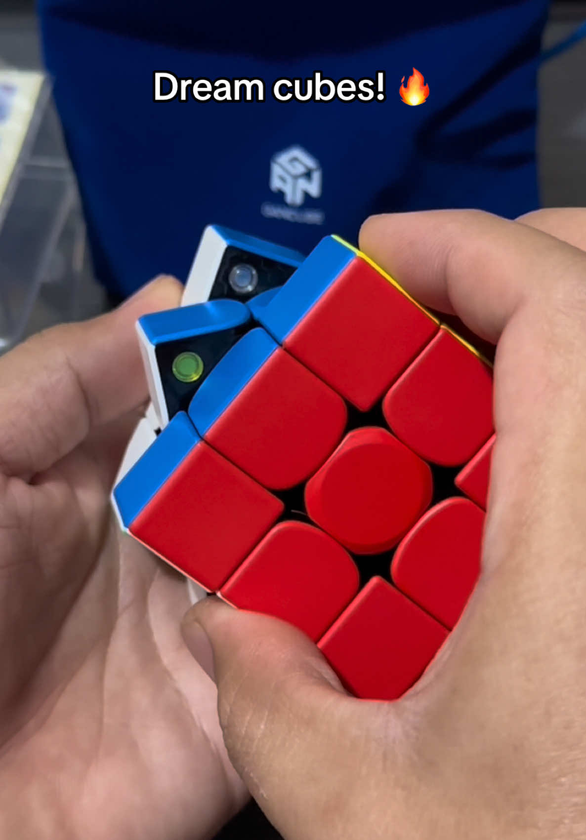 GAN 356 M, 3x3 Magnetic Speed Rubiks Cube stckerless #fyp #foryou #tiktok #gancube #rubikscube #rubiks 