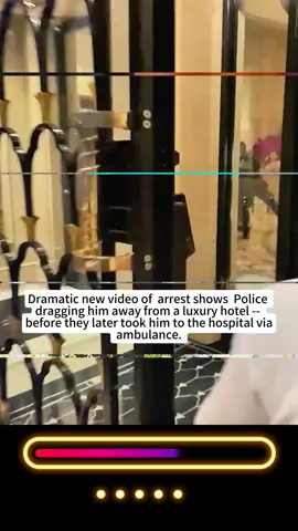 Dramatic new video of  arrest shows Paris Police dragging him away from a luxury hotel -- before they later took him to the hospital via ambulance.#fyp #foryou #tiktok 