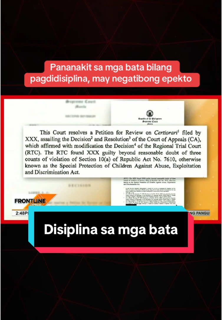 Sa mga nanay at tatay, hinay-hinay lang po sa pananakit sa ating mga anak bilang paraan ng pagdisiplina. Bukod sa pwedeng makasuhan, ang pananakit sa ating mga anak ay may negatibong epekto sa kanilang paglaki ayon sa isang psychologist. #News5 #NewsPH #SocialNewsPH #BreakingNewsPH #FrontlineExpress 