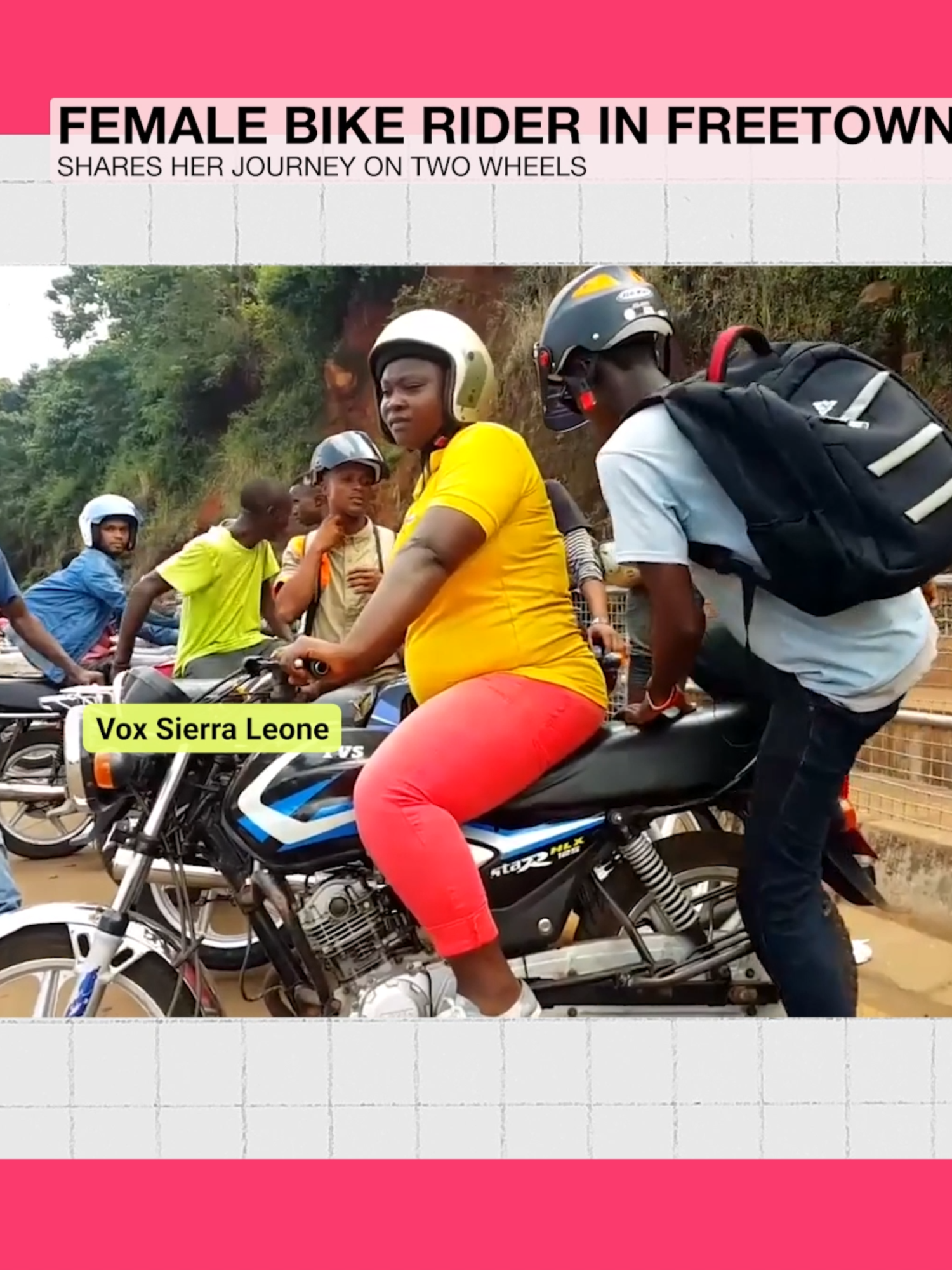 Breaking Barriers Female Bike Rider in Sierra Leone Shares Her Journey on Two Wheels #fypシ゚ #sierraleonetiktok🇸🇱🇸🇱🇸🇱 #inspirewomen #africans