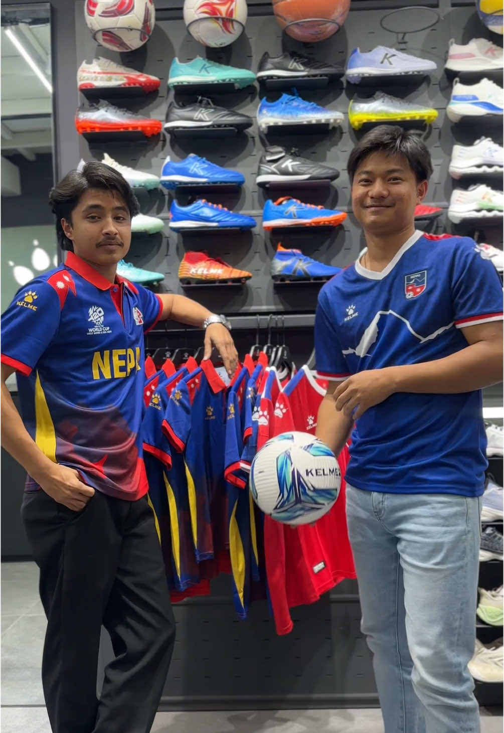 Nepal official cricket and football jersey #kelmenepal #kelmeboudha 