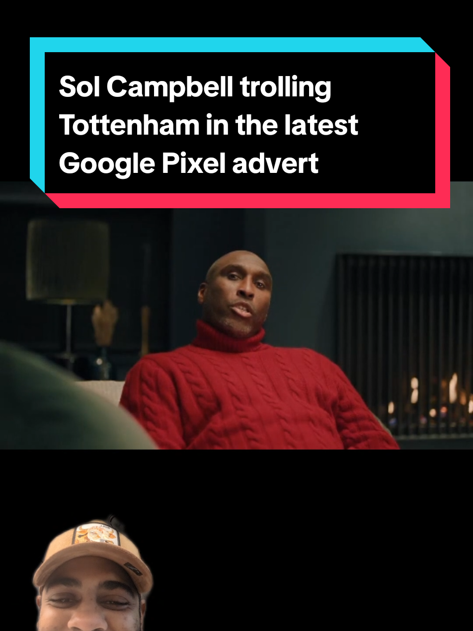 Sol Campbell trolling Tottenham in the Google Pixel advert! #google #pixel #arsenalfc #arsenal #gunners #solcampbell #spurs #tottenham 