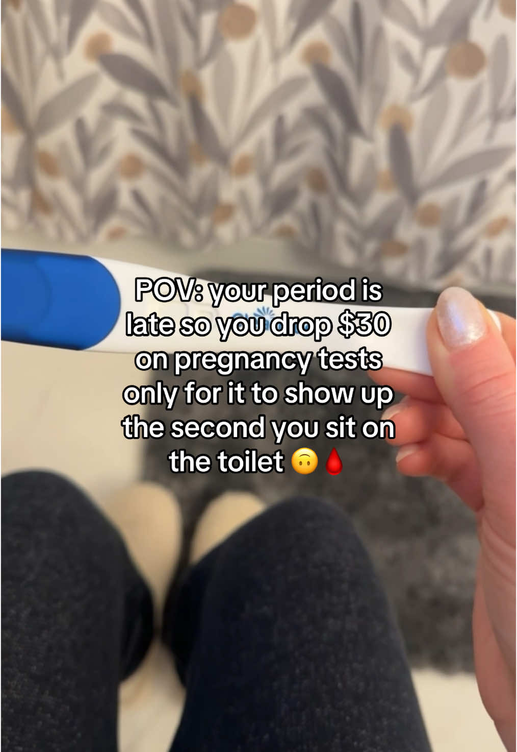 Every. Single. Time. 🙄 #lateperiod #relatableaf #periodproblem #pregnancytest #periodhumor 