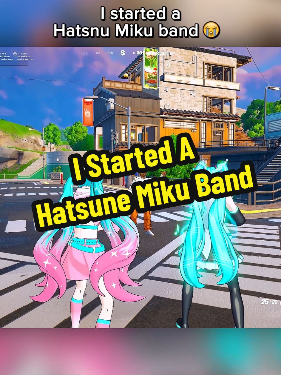 Bro thinks he's invited to the Hatsune Miku band 💀 #fortnite #chapter6 #season1 #fyp 