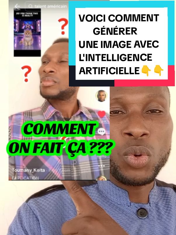 GENERER DES IMAGES AVEC L'INTELLIGENCE ARTIFICIELLE 👇👇👇@Toumany_Keita  #intelligenceartificielle #ia  #generer #creation #outils #explication #comprendre #decouverte #site #gadjet #internet #grok #elonmusk #technologie #partage #populaire #image #montage  #france #toumanykeita  #usa_tiktok #europe #public 