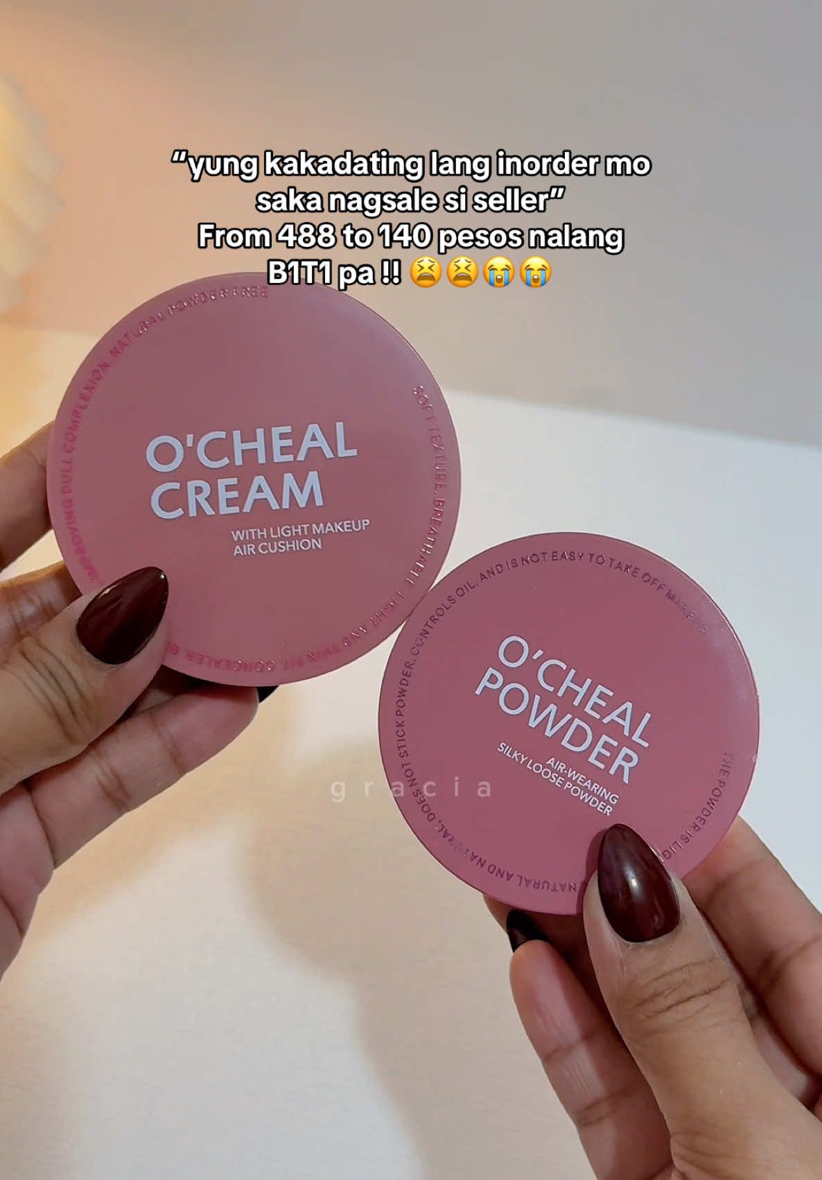 maiiyak ka nalang talaga 😭 #ochealcream #cushion #bbcushion #aircushion #fyp #fypage 