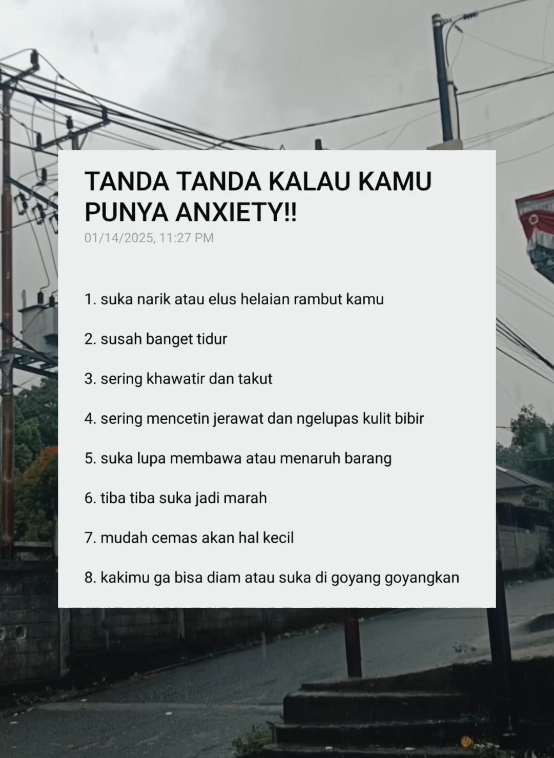 apakah kamu termasuk salah satunya? #anxiety 