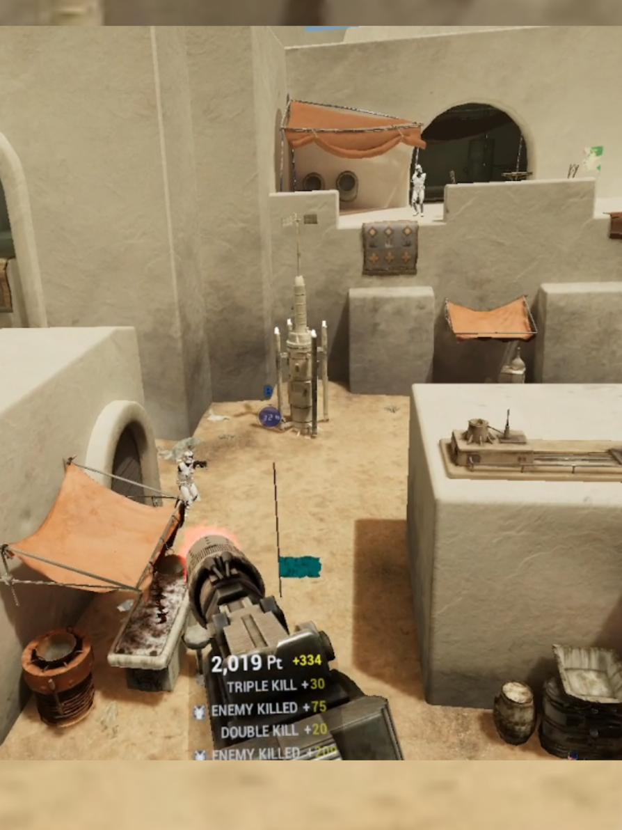 Assault Class in Clone Wars VR. #gaming #virtualreality #battlefront2 #contractorsvr #starwars #clonewars 