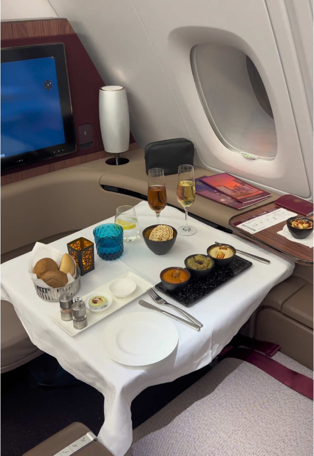 Qatars First Class ✈️  #Airbus #A380 #flight #aviation #plane 