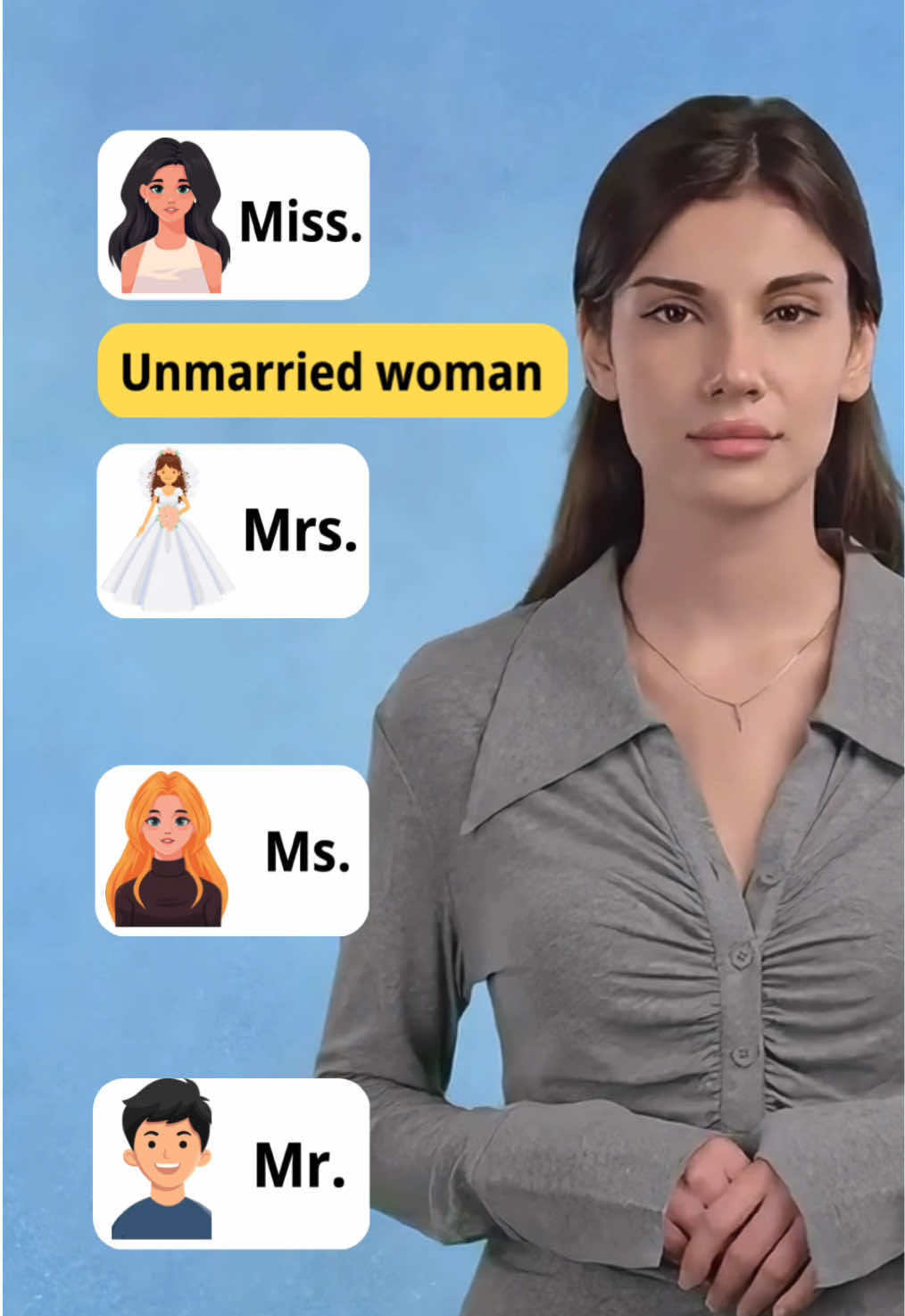 What’s the Difference Between Miss, Mrs., Ms., and Mr.? #learnenglish #english #englishtips #englishteacher #idioms #englishgrammar #englishvocabulary #advancedenglish #vocabulary #fyp #flypシ #f #fyyp #fly 