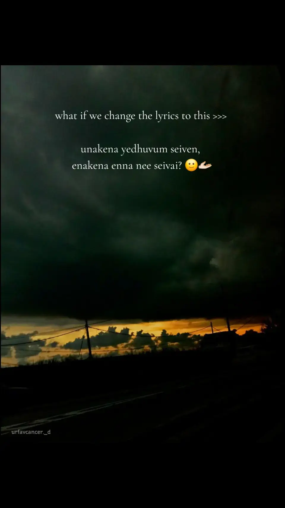 #sunset #cloudysky #blacksky #photography #naturewords #unakenanaan #vijayantony #tamilsong #foryou #trending #Love 