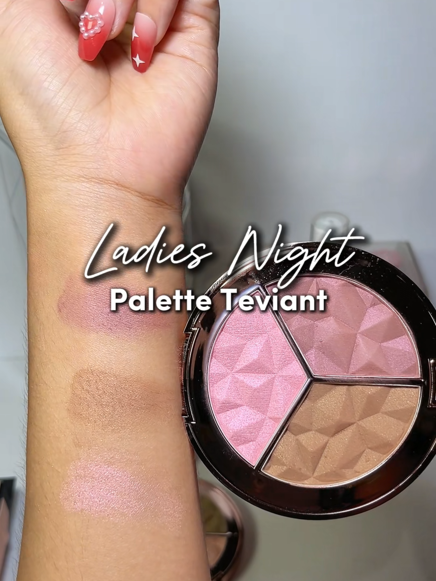 Ready to feel like an absolute deity? The @teviant Deity Dust Trio Face Palette in Ladies Night is your new must-have for blush, contour, and highlight. It’s lightweight, crazy pigmented, and blends like a dream for that flawless, three-dimensional glow. Plus, it’s packed with skin-loving ingredients like Vitamin E and Peony Root Extract to nourish, protect, and control oil. Whether it’s an everyday vibe or a glam night out, this palette’s got you covered. Ruling the day has never looked this good. #TeviantBeauty #DeityDust #GlowUpVibes #MakeupEssentials #EffortlessGlam
