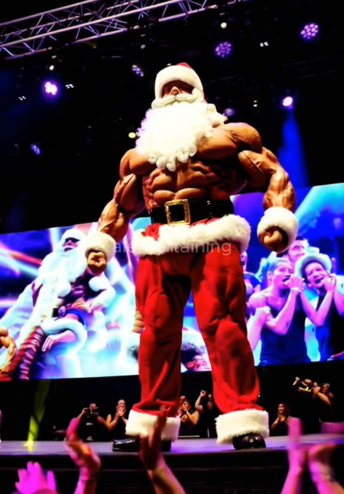 Santa Claus Bodybuilder #ai #bodybuilding #fyp 