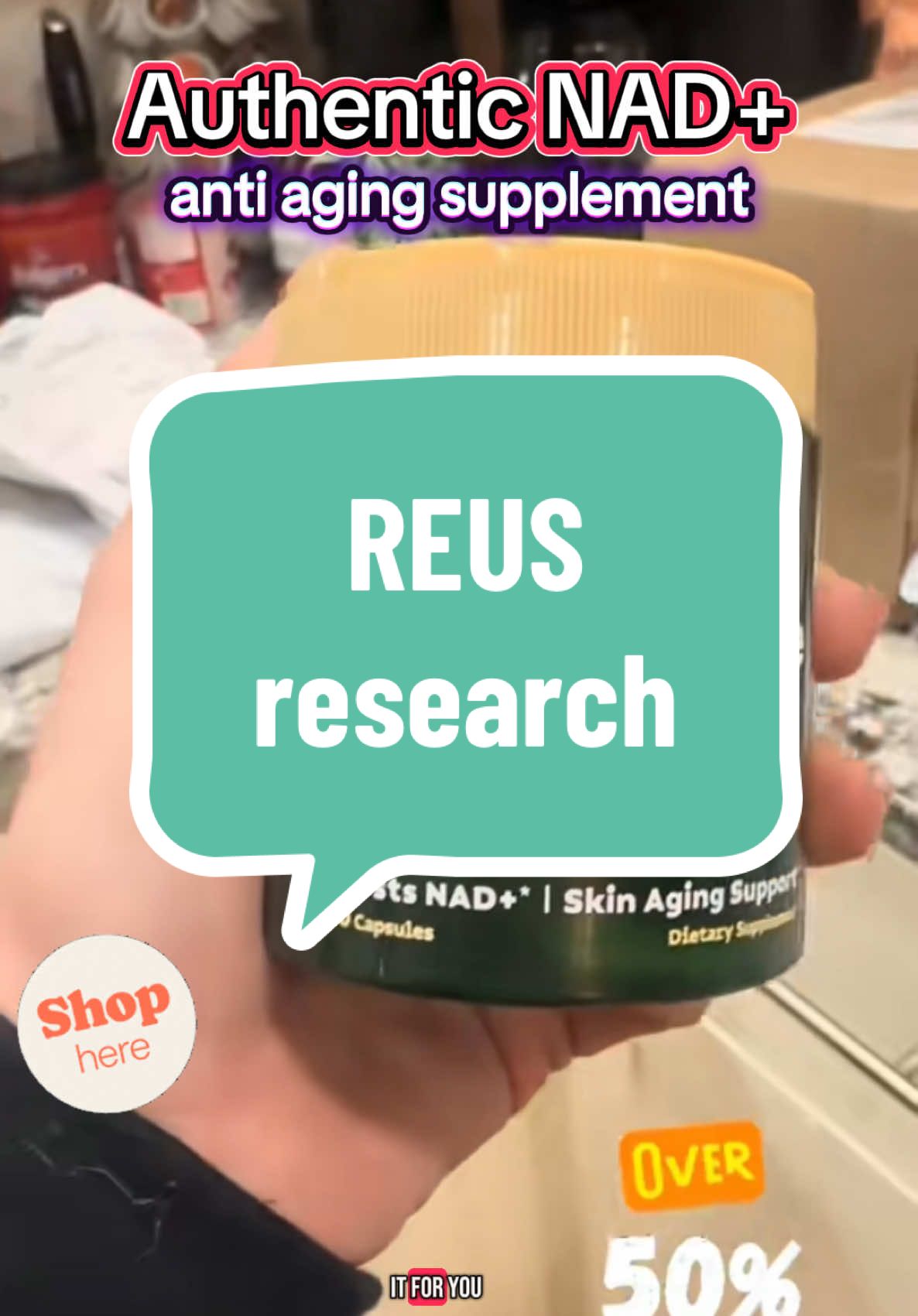 Reus Research NAD-Buy Here #nadsupplement #nads #supplementsthatwork #supplementsforwomen #bestsupplements #antiaging #antiagingskincare #antiagingproducts #antiagingtips #antiagingsecrets #glassskin #antiagingskincareroutine #30andover #creatorsearchinsights #TikTokShop 