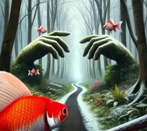 🌳Promenons-nous dans les Bois🌳 La lumière filtre doucement à travers les feuilles des arbres.  Un parfum de terre humide et de mousse flotte dans l'air frais.  Le chant des oiseaux accompagne nos pas sur le sentier forestier.  Le bruissement des feuilles sous nos pieds crée une douce mélodie.  La nature nous offre un moment de paix et de sérénité. J'aime beaucoup révéler le vide dans les bords de l'image. Ce que l'on ne peux pas voir et qui apparaît comme par magie ✨️✨️✨️ #forest #strange #fantasy #walking #trees #hand #aiart #public #nature #aiwork #tiktokcreator #tiktokviral #morganerali #ia #ai #paradise #loveyou #viralvideos #goals 