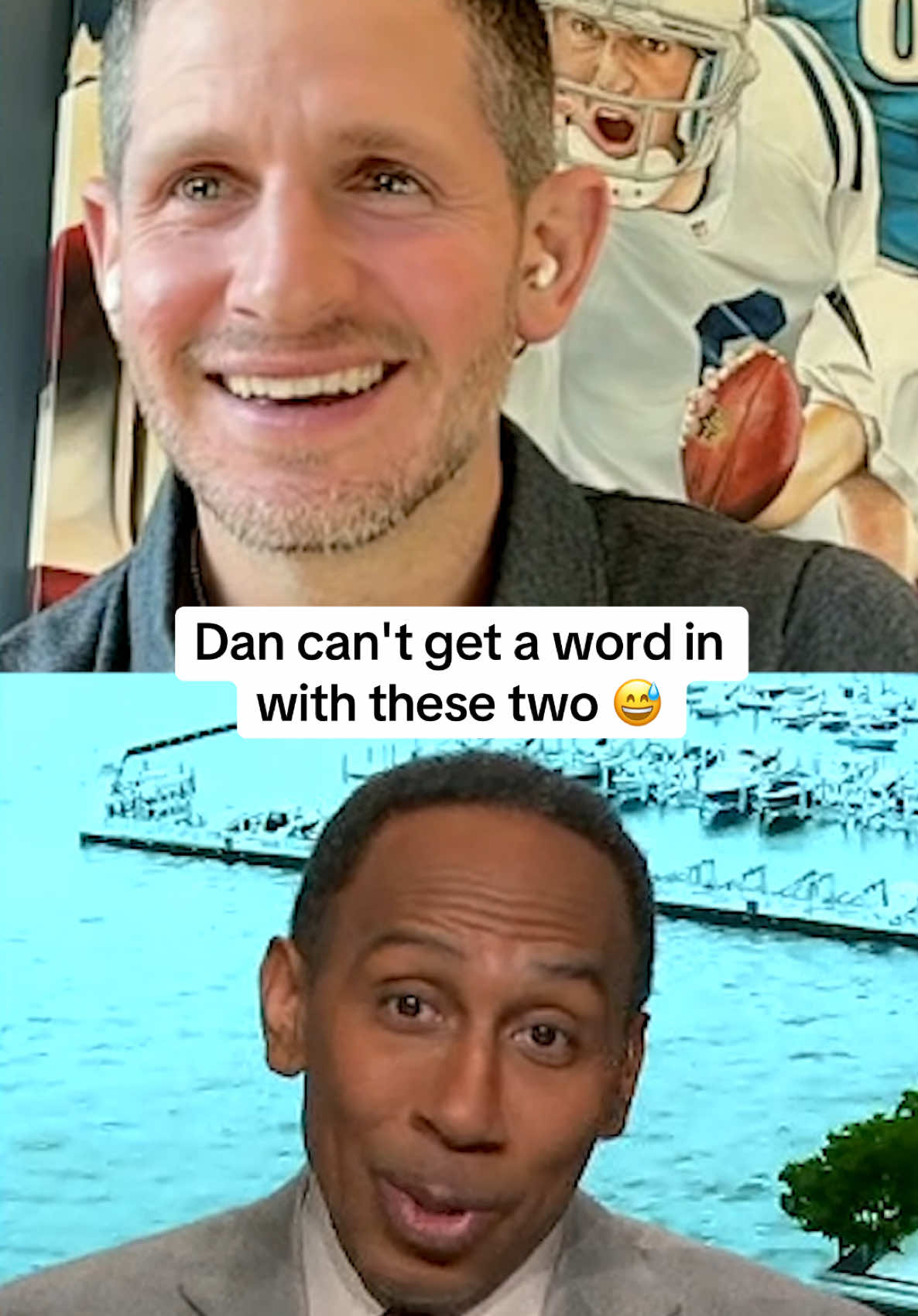 @Shannon Sharpe and @stephenasmith wouldn't let @Dan Orlovsky go first 😂 #funny #FirstTake