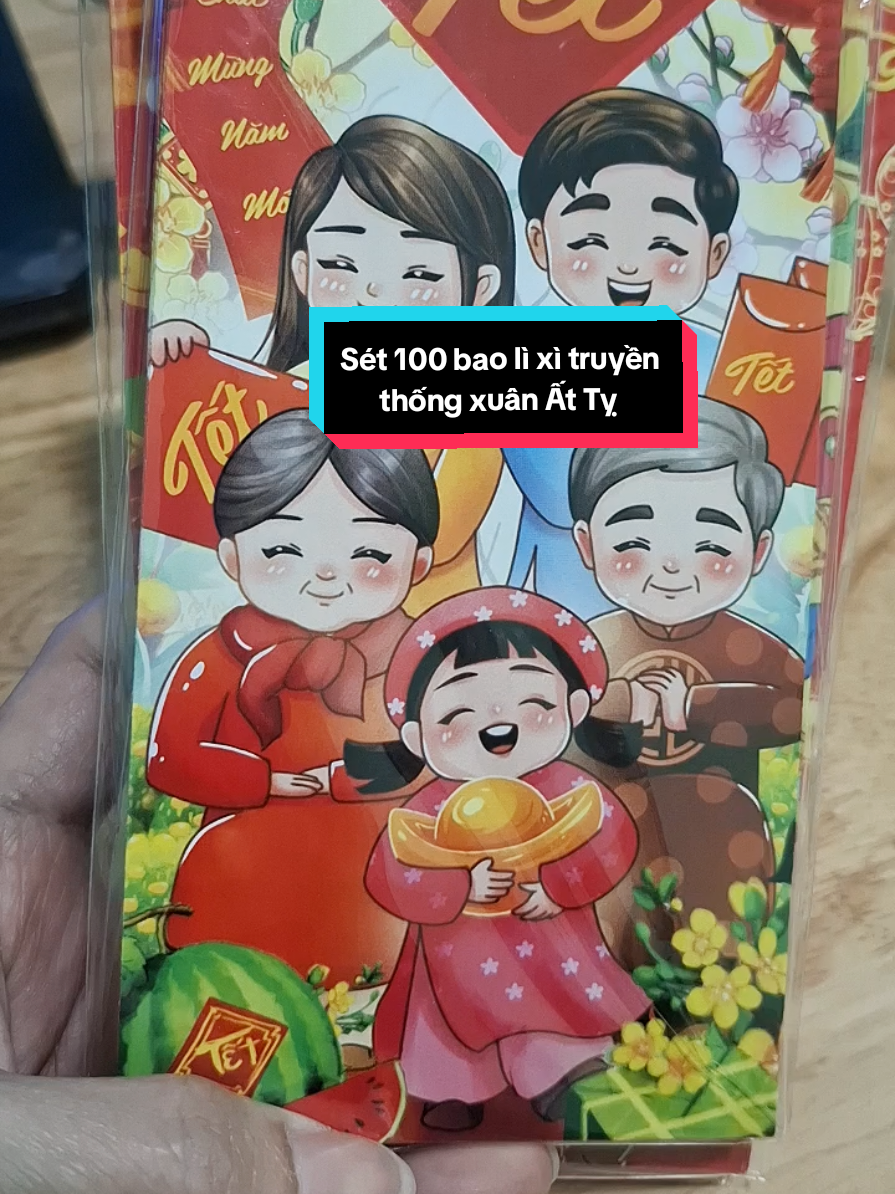 Sét 100 bao lì xì truyền thống Xuân Ất Tỵ nhiều mẫu đẹp, giá lại quá hời!!😍😍 #kenhcuahang  #baolixi #baolixitet #baolixi2025 #tet2025 #dodungtienich 