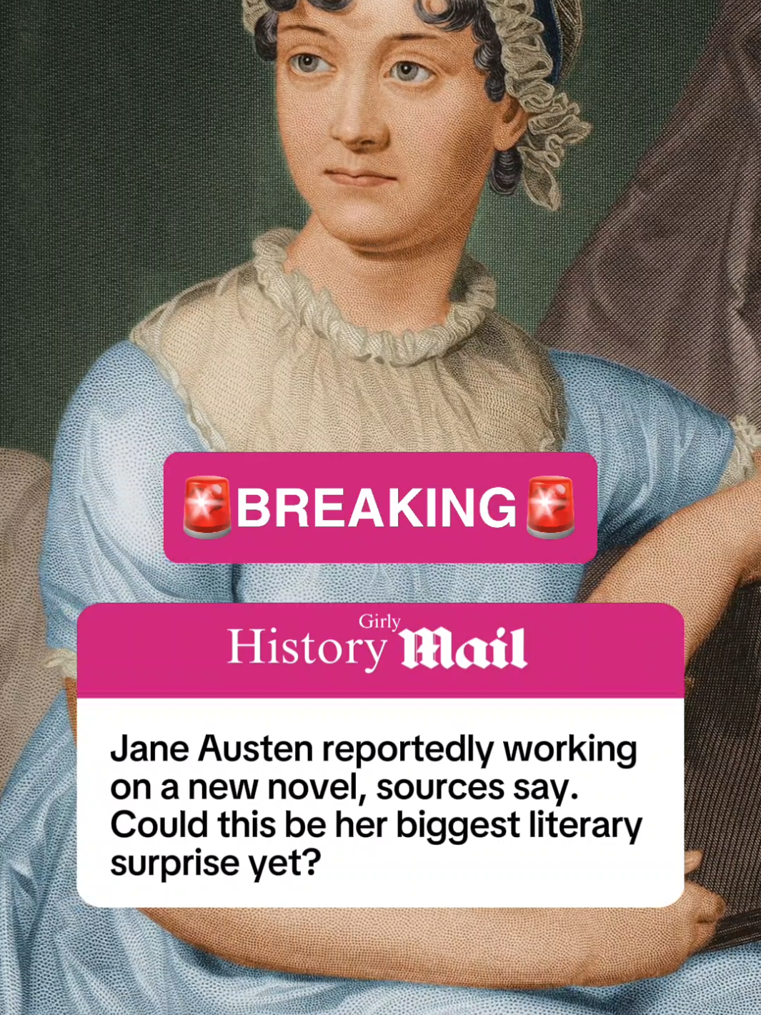 It has come to the attention of our most reliable sources that the esteemed authoress, Miss Jane Austen of Hampshire, is engaged in the composition of a new literary work. While the particulars remain shrouded in mystery, whispers among the fashionable circles suggest this forthcoming novel may diverge from her previous tales of courtship and decorum, perhaps venturing into themes of even sharper wit and scandal. Miss Austen, celebrated for her exquisite portrayals of domestic life and the finer intricacies of character, has reportedly been observed in deep reflection during recent social engagements, leading many to speculate that her pen has been most industrious of late. Some claim the work is near completion, while others insist it is but in its earliest form. Could this rumored volume present a heroine unlike those of her earlier successes? Or might it even, as one observer hinted, explore matters of fortune, reputation, and ruin more daringly than ever before? #news #history #janeausten #prideandprejudice #classicliterature #breakingnews 