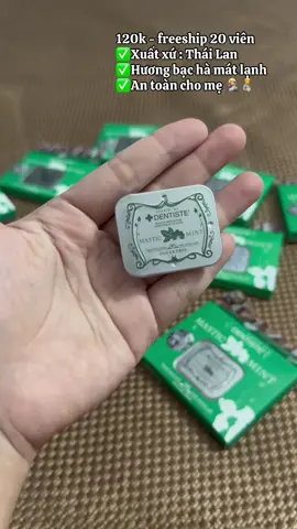 Kẹo ngậm bạc hà thái lan mint 🙇🏼‍♀️ #masticmint #dentiste #keodentiste #keobachathailanchinhhang #keongambacha 