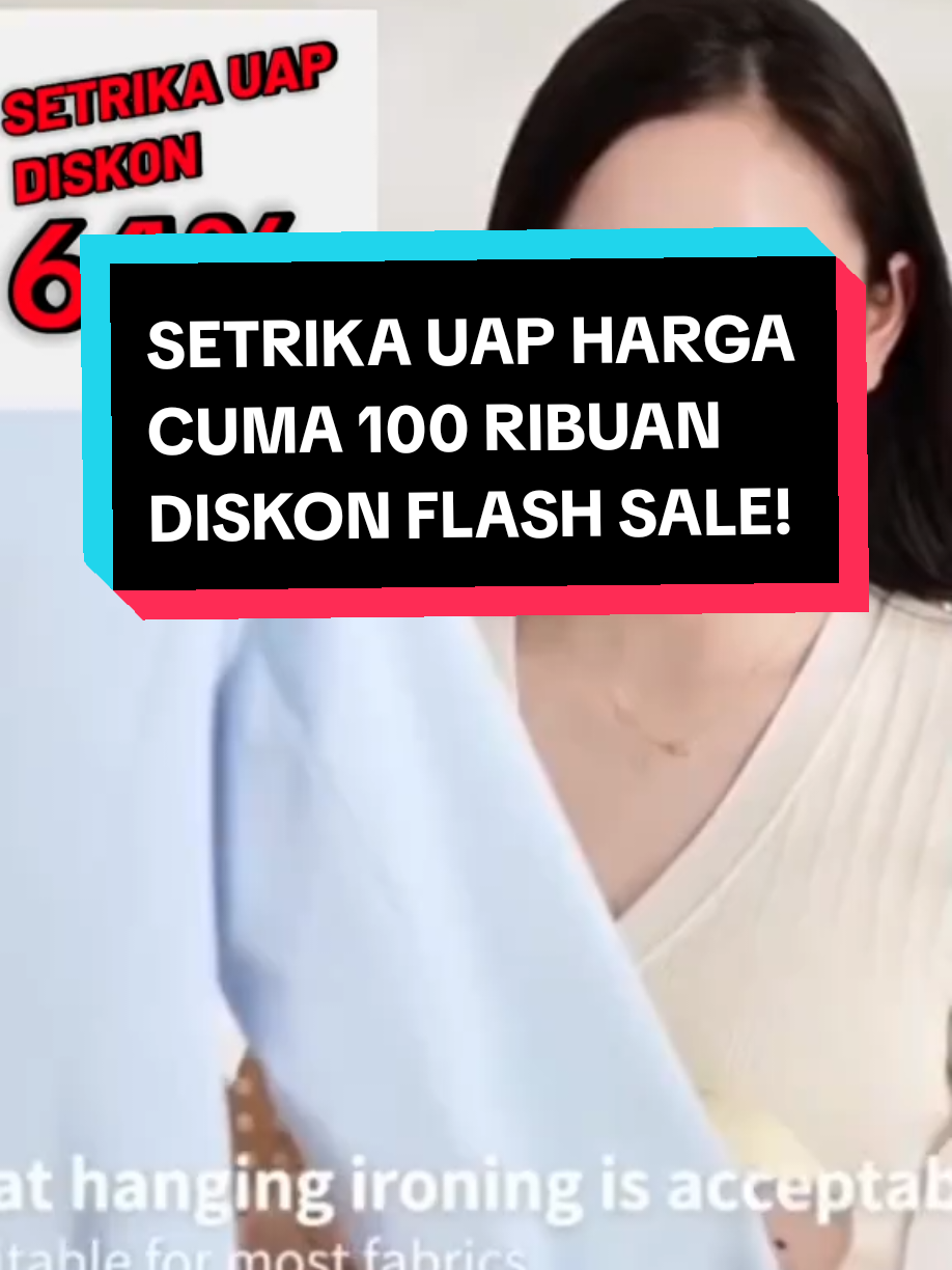 Setrika uap HARGA 100 Ribuan, setrika untuk laundry baju kaos kemeja jaket dan lain-lain, setrika uap merek han river promo diskon flash sale 64% buruan di checkout #perkakasmart #tools  #setrikauap #setrikalistrik #setrikahanriver #hanriver #laundryhack 