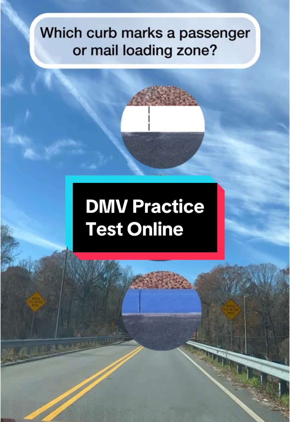 DMV Practice Test: Complete the 3 questions #dmv #dmvtest  #dmvpracticetest #drivingtest #LearnOnTikTok #driverspermit  #drivingpermit  #drivinglessons  #driverslicense #leftyvlogger