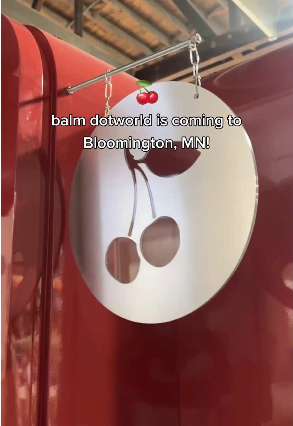 Surprise!! Balm DotWorld is getting a Black Cherry makeover and making a sweet stop in Bloomington, MN this weekend at @Mall of America. Join us at our interactive mobile unit to: 🍒 Customize your Balm Dotcom with free charms (including our limited-edition Black Cherry charm!) 📸 Capture the moment at the photo booth 👀 Exclusive freebies and product samples 🛍️ Shop the complete Black Cherry Collection IRL SAVE THE DATE 🗓️ Where: Bloomington, MN, Mall of America (Level 2, West) When: Saturday, Jan 18, 10AM-6PM + Sunday, Jan 19, 11AM-7PM #glossier #blackcherry #balmdotcom #minneapolis #mn #mallofamerica 