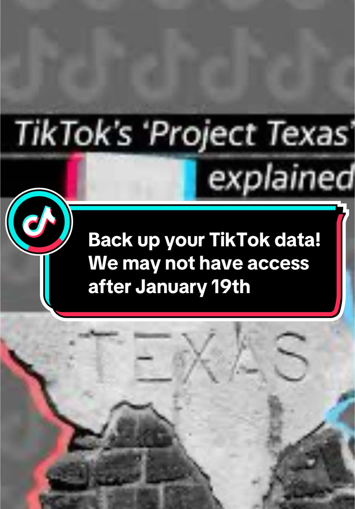 Important TikTok ban information. Please be sure you are saving your videos and data just in case we lose access to TikTok on January 19th. I have posted several videos on how to back up your data and download all your videos to your devices. Don’t wait until the last day to do something ❤️❤️❤️ #tiktokbanus #tiktokban #savetiktok #tiktokhelp #tiktok2025 