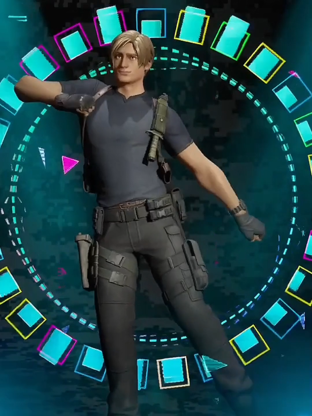 Leon S. Kennedy doing the Miku Live emote  Use Code: Resident_Gaymer in the Item Shop :3 #Fortnite #ResidentEvil #LeonKennedy #FYPForYou #ForYou 