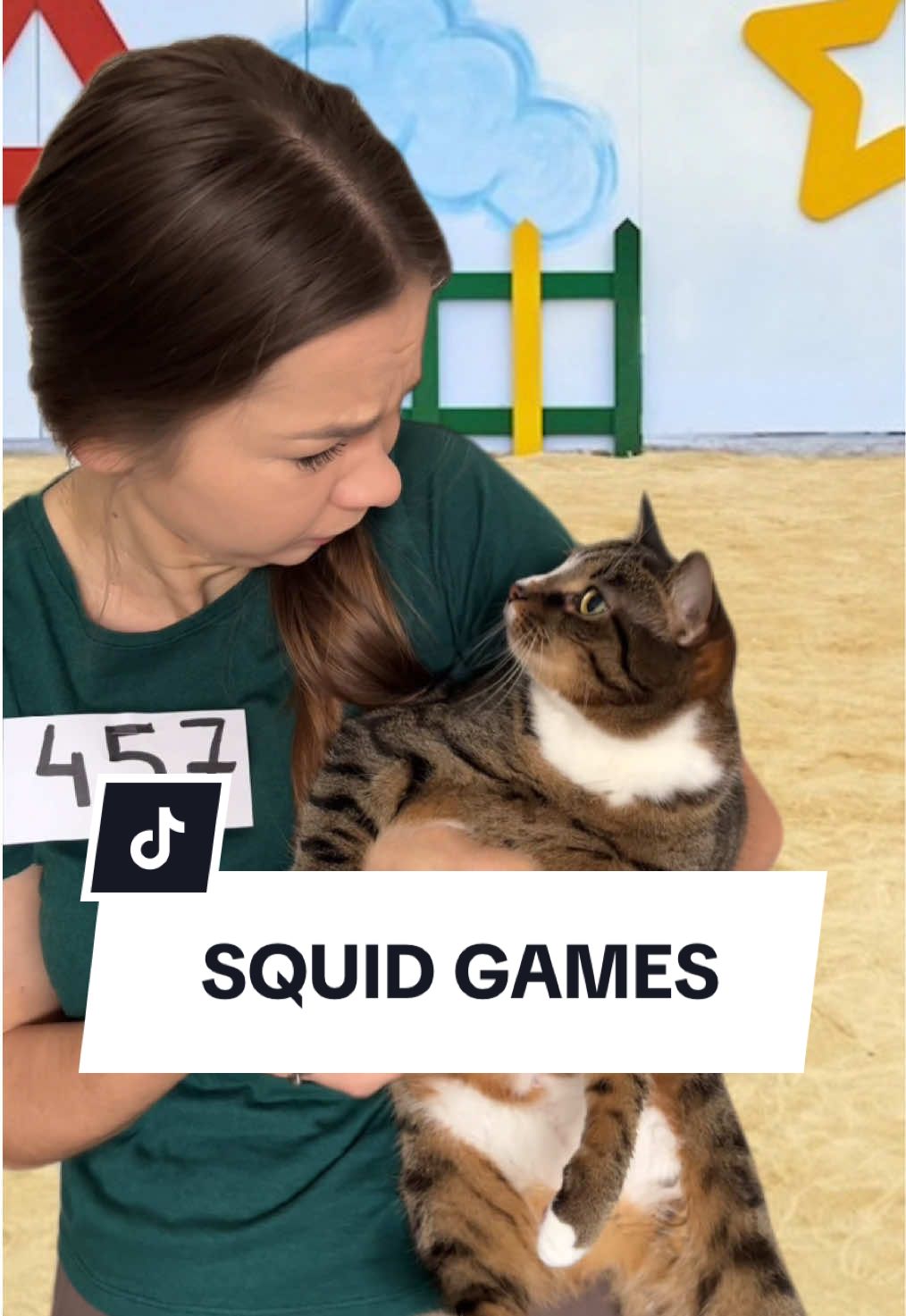 Squid games for cat owners 😅🐾😹  #cat #funnycat #kot #catoftiktok 