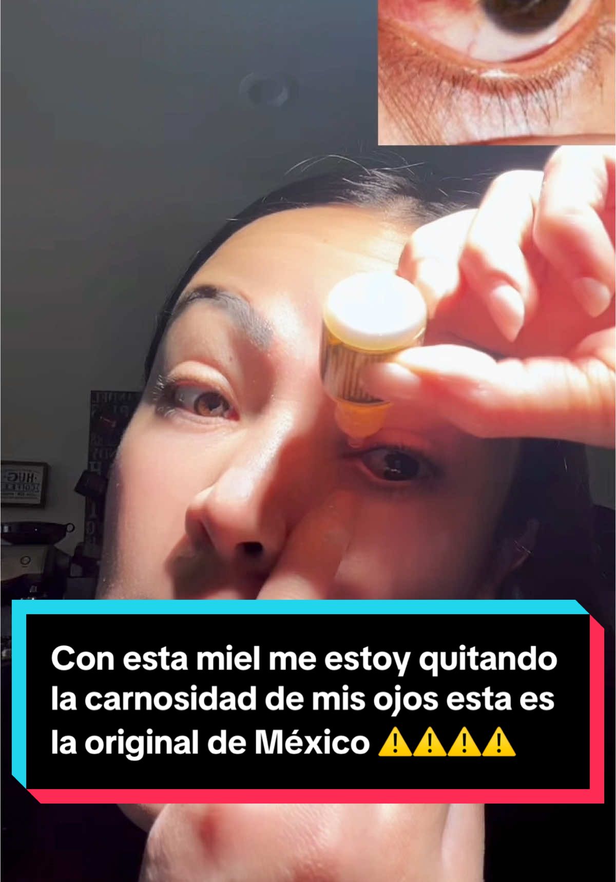 Esta es la miel original traída desde México la miel Melipona para los ojos esto es lo que yo estoy usando para la carnosidad#honey #honeyeyes #meliponahoney #melipona #miel #ojos #carnosidad 