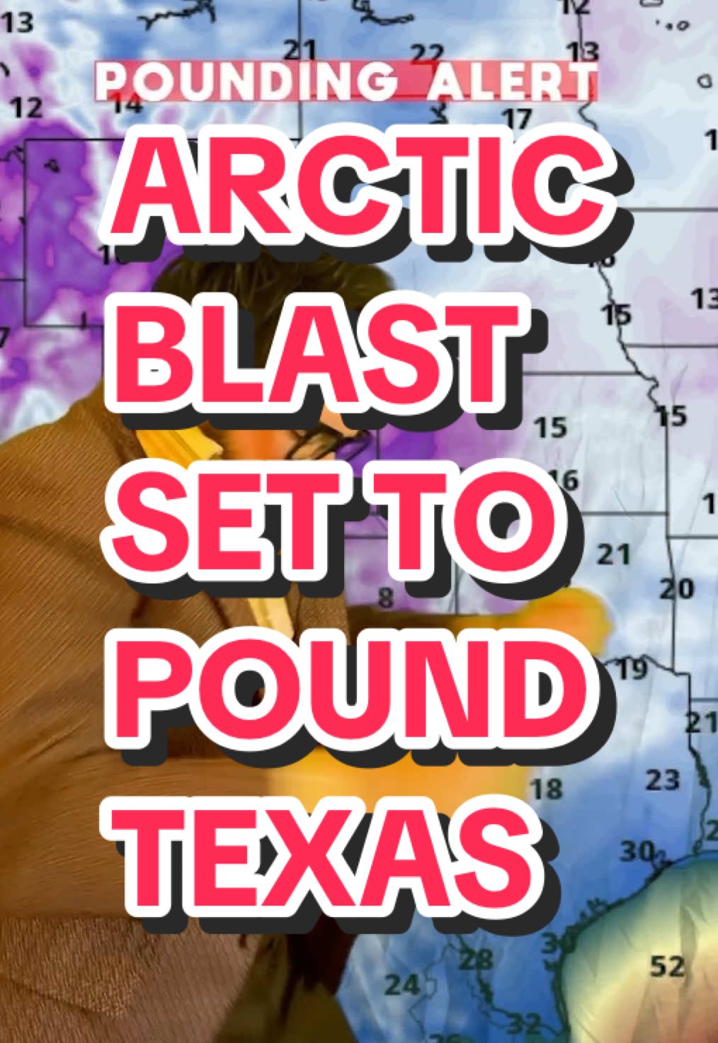 AN ARCTIC BLAST WILL POUND TEXAS NEXT WEEK. GET READY FOR BIG-TIME COLD 1/14 #texas #texasweather #winter #coldweather 