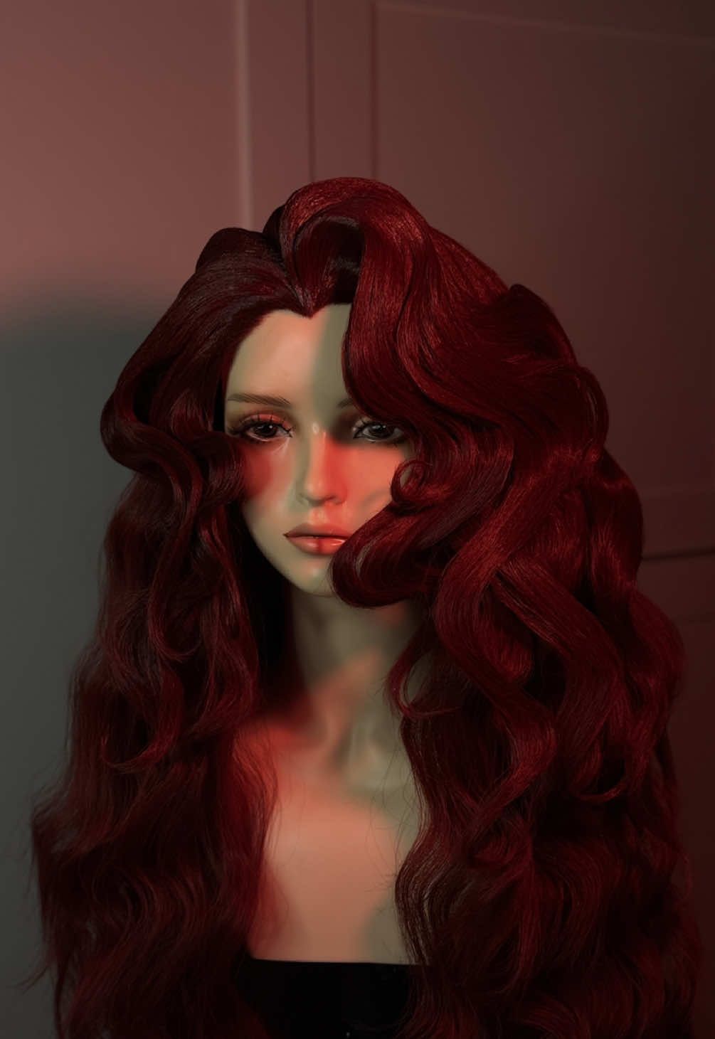 new wig commission 🙂‍↕️#wigcommission #wig #wigmaker #cosplaywigmaker #cosplay #marvel #jeangrey #marvelcomics 