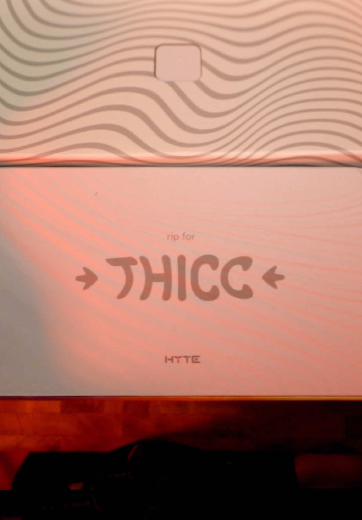 Get down with the thiccness 🍑✨ // full pc build video on YouTube ty @Hyte 💛 #pcbuild #hytey60 #hyteq60 #pcsetup #jawn #jawntent #fyp @ASUS North America #am5 @jawntent @jawn @amarancreators 