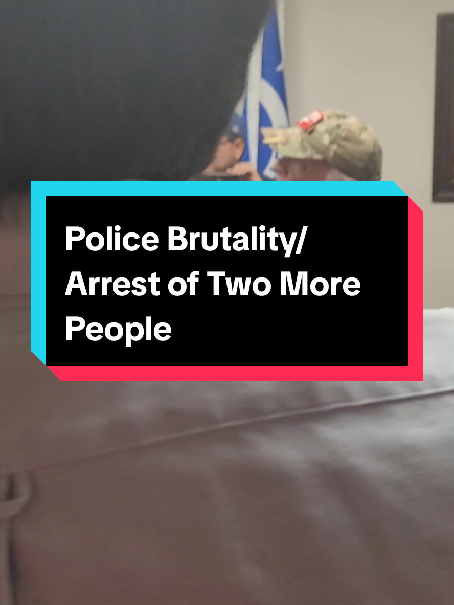 Assault and possible arrest of two more people including CJ Grisham who is a veteran, lawyer, and head Open Carry Texas who has a retired police ID/permit so he can carry anywhere and they denied him to carry in the meeting. Officer who refused to identify himself and ran and hid from me. #PoliceBrutality #FalseArrest #PoliceAccountability #ACAB #FTP #1312 #CopWatch 