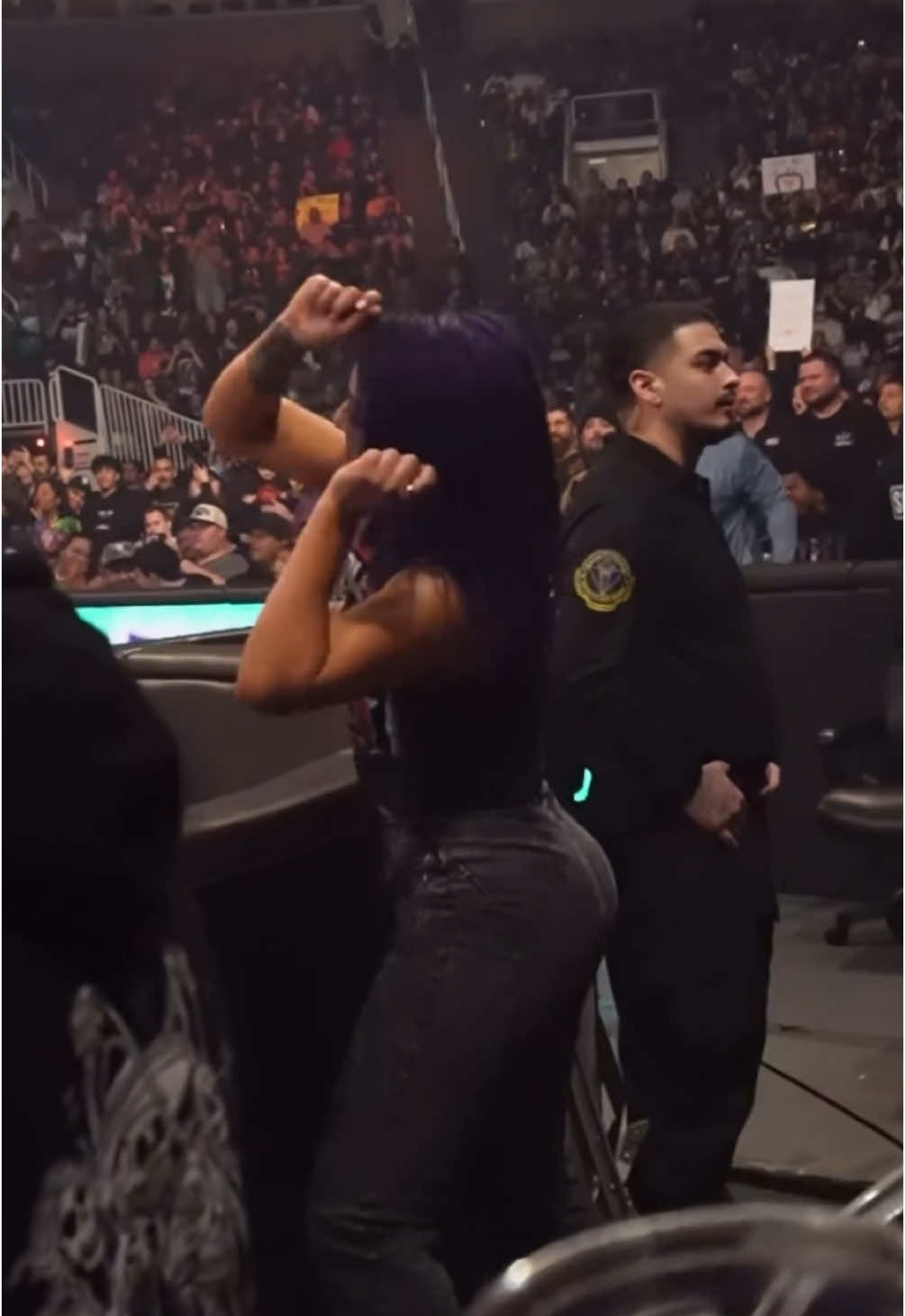 Bayley dancing to Sami’s song last night on raw 🤩💜 #WWE #foryou #fyp #bayley #bayleywwe #samizayn 