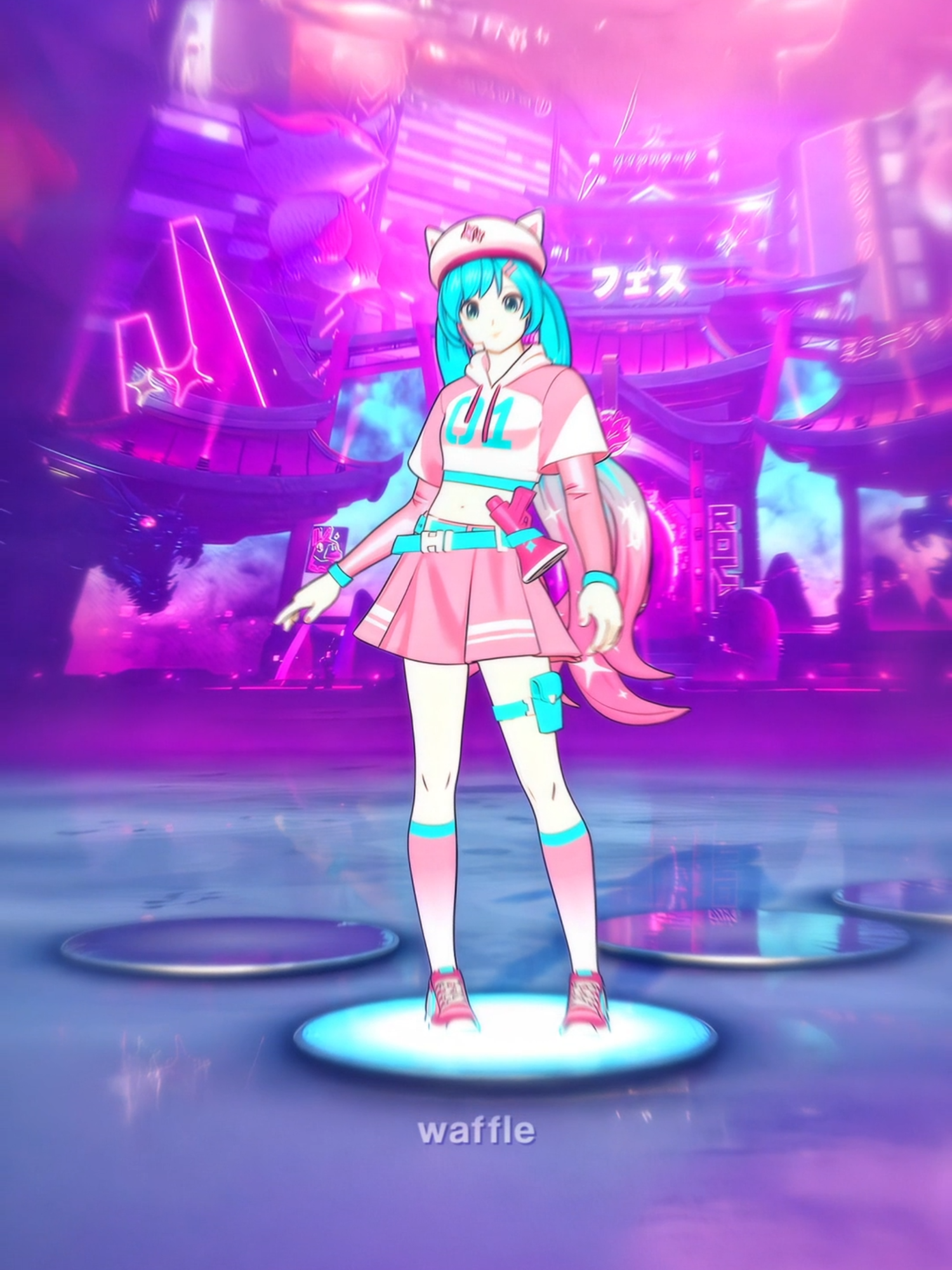 HATSUNE MIKU IN FORTNITE?!! 🤩 #foryoupagе #fyp #edit #viral #fortniteedits #fortnite #foryoupage #Undercover #hatsunemiku #fortniteuptade