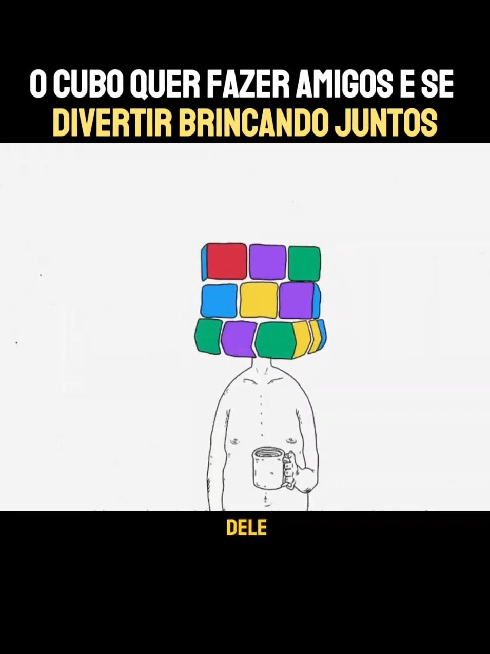 O Cubo quer fazer amigos e se  divertir brincando juntos #movie #filmes #filme #recap #Cartoon 