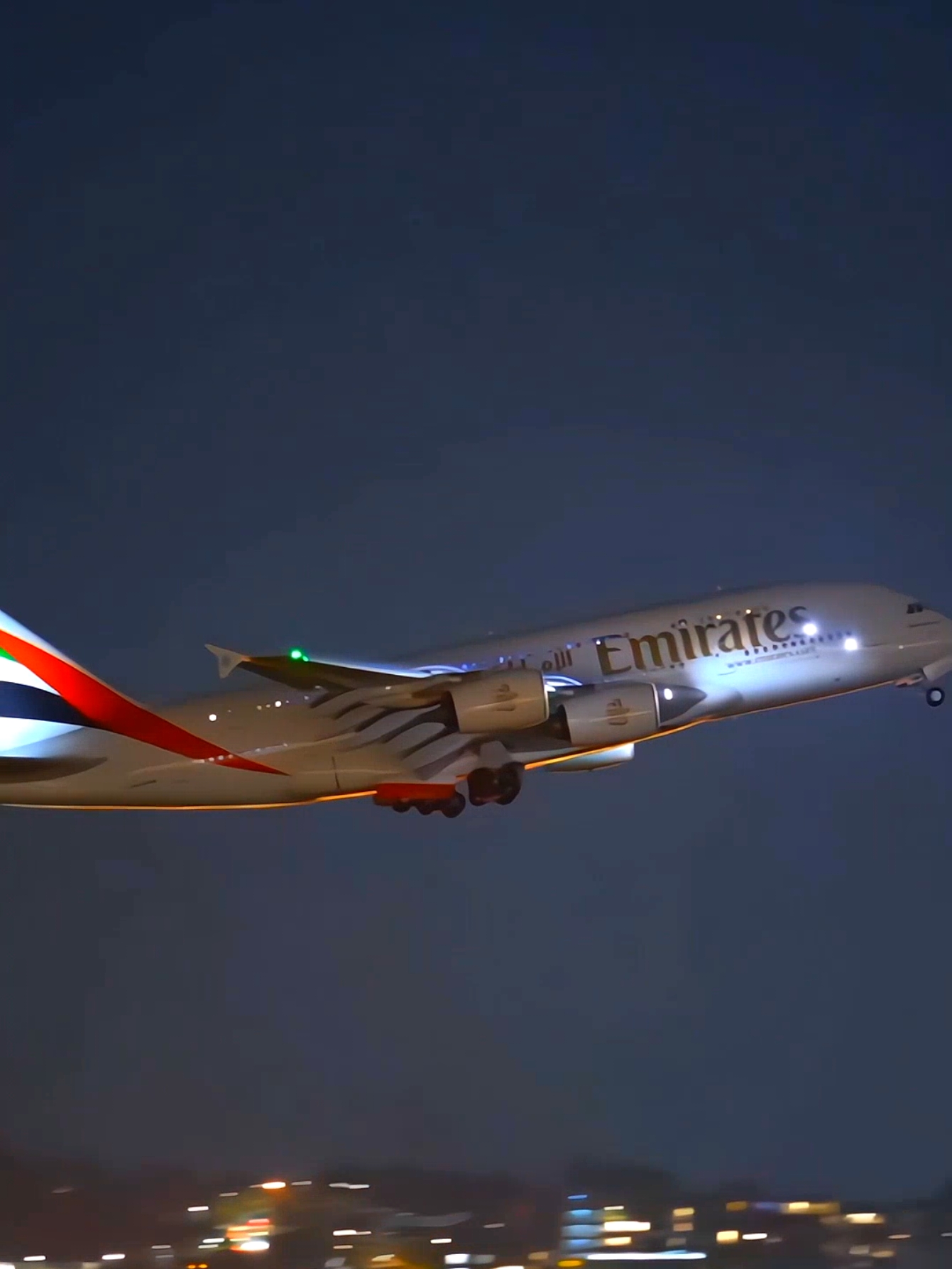 Emirates Airlines and Qatar Airways A380 takeoff at nighttime #EmiratesAirlines #QatarAirways #A380 #Takeoff #Nighttime #Aviation #AirTravel #Aircraft #Sky #TravelPhotography #Airbus #LuxuryTravel #Flight #AviationLovers #NightSky #Airline #TravelAdventure #Clouds #FlightDeck #Jetsetters #AviationPhotography #NightFlights #GlobalAviation #SkyHigh #Wingspan 