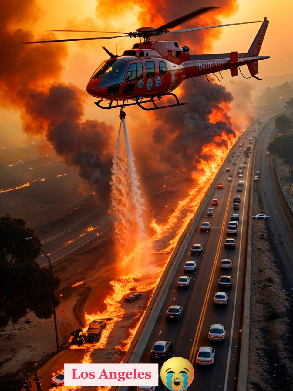 California Wildfires:Heroes in Action🚁🔥🌲 Stay Strong, Los Angeles! Together, we rise above the flames to protect lives ❤️#heroicfirefighters #losangelesfire #hollywoodhills #californiawildfires #unitedstates #usa #LARescue #hollywood #fyp #foryou #usa_tiktok #uktiktok #trending #staystrongLA #firefighterheroes #viral #trendingvideo #viralvideo #bbcnews #foxnews #trendingnow #losangelesstrong  #skynews 