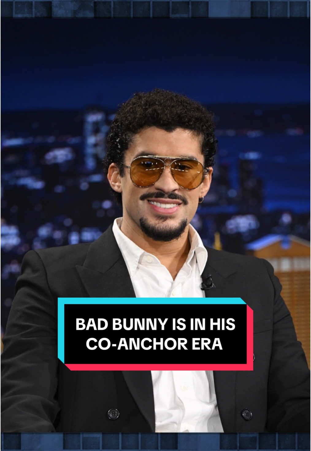 @Bad Bunny is in his co-anchor era 🤩 #FallonTonight #TonightShow #BadBunny #BadBunnyOnFallon #JimmyFallon  